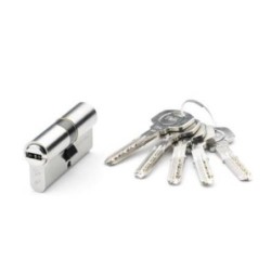 CILINDRO SEGURIDAD 30X40 NIQUEL YL6 LEVA CORTA