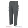PANTALON MULTIBOLSILLOS C/REFUERZO GRIS L9000 T-56