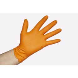 GUANTE NITRILO DUNE NARANJA - TALLA S