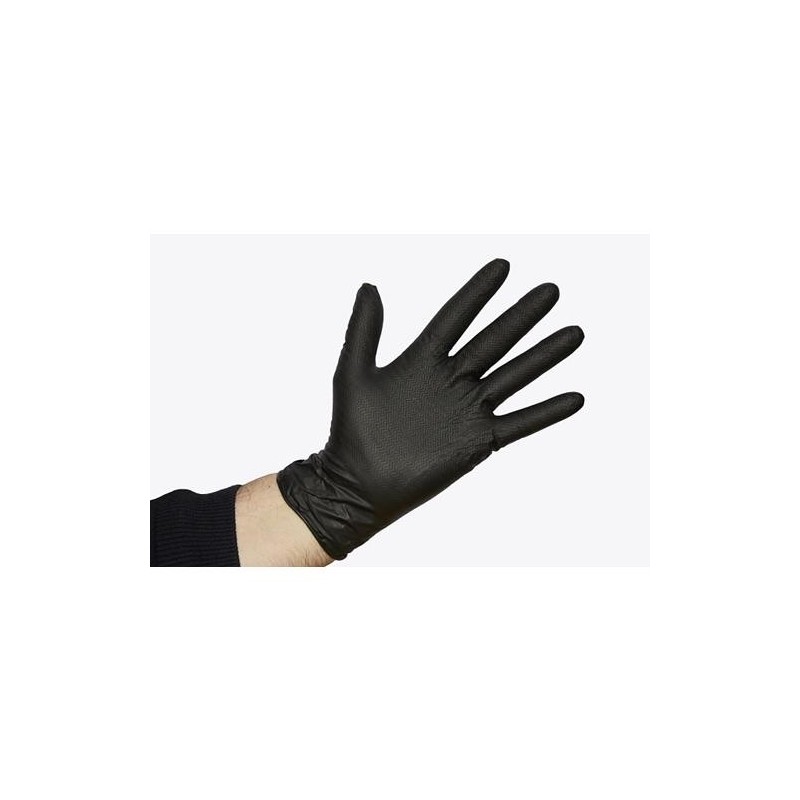 GUANTE ONDULADO JUMBO NEGRO - TALLA XL