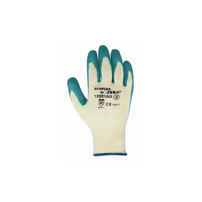 GUANTE POLIES./ALGODON+PALMA LATEX T8 122210G PAR