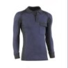 POLO PIQUE MANGA LARGA FLEX MARINO/NEGRO 681/S