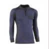 POLO PIQUE MANGA LARGA FLEX MARINO/NEGRO 681/L