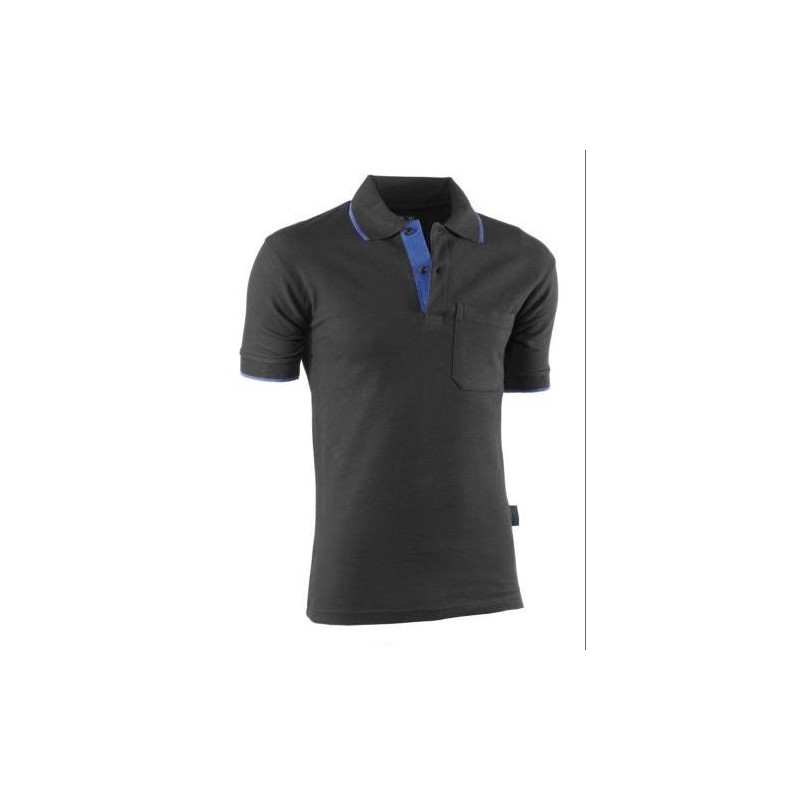 POLO TOP RANGE M/C NGR/AZLN.648 L