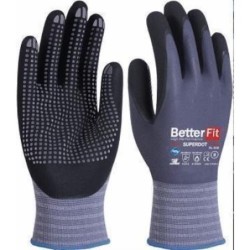 GUANTE NITRILO BETTERFIT SUPERDOT BL-008 T-7