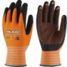 GUANTE NYLON NARANJA MICRODOT T- 7 WX-666 T7