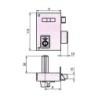 CERRADURA SOBREPONER 56A 60 DCHA. HE PF. CVL
