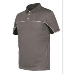 POLO ISSA EXTREME MANGA CORTA GRIS CLARO T-L