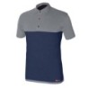 POLO STRETCH AZUL/GRIS M/CORTA 8774 T-XXL