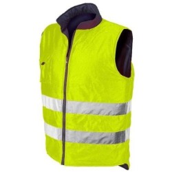 CHALECO REVERSE AZUL/AMARILLO FLUOR 4069 TALLA S