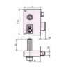 CERRADURA SOBREPONER 156B 60 IZDA. HE RD. CVL