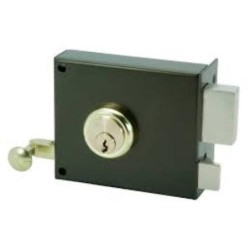 CERRADURA SOBREPONER 125A 80MM HE IZQ REDONDO
