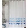 CORTINA BAÑO LLAS POLIES.180X200 BCO/AZL.ANILLAS