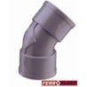 CODO PVC GRIS HM.-HM. 45   32 MM. 205272