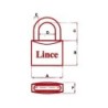 CANDADO LATON 300/20 ARCO NORMAL LINCE