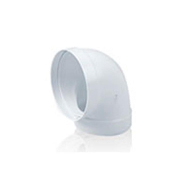 CODO REDONDO TUBO EXTRACCION PVC 90   Ø100MM.