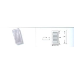 REJILLA EMPOTRAR BLANCA 24X12 R168