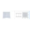 REJILLA EMPOTRAR BLANCA 17X17 R169
