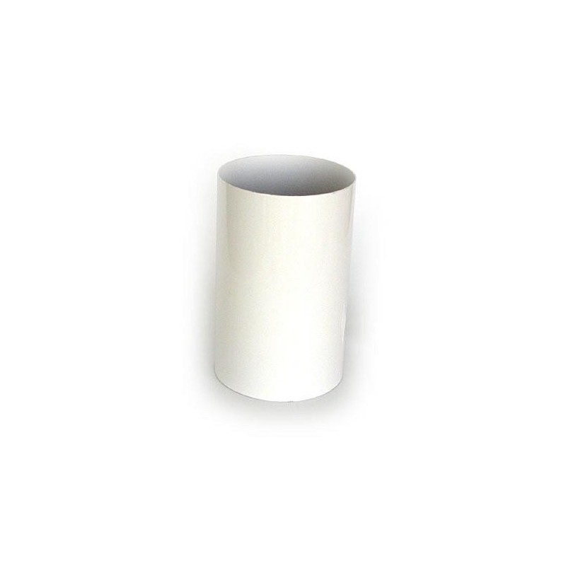 TUBO LISO 20 CM. 125 MM. ALUMINIO BLANCO