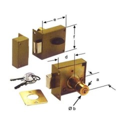 CERRADURA PALANCA URKO IZDA. 38-50