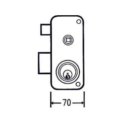 CERRADURA SOBREPONER 2556 BPR 70 DCHA. MCM