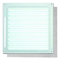 REJILLA CON MOSQUITERA 17X17 CM. BLANCO B73025D