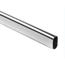 BARRA TUBO OVAL CROMO 25X15 1.5 METROS 220012