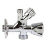 VALVULA MIXTA LATON M/DOBLE SALIDA MM 1/2'/3/4'3/8