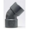 ENLACE CODO 45   HEMBRA PVC EVACUACION 50 MM