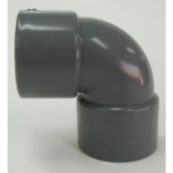 ENLACE CODO 90   HEMBRA PVC EVACUACION 32 MM