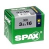 TORNILLO SPAX C/PL POZI BRICO. 3.5X16 C/300 UDS