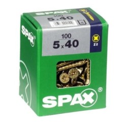 TORNILLO SPAX C/PL POZI BRICO. 5.0X40 C/100 UDS