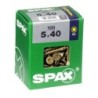 TORNILLO SPAX C/PL POZI BRICO. 5.0X40 C/100 UDS