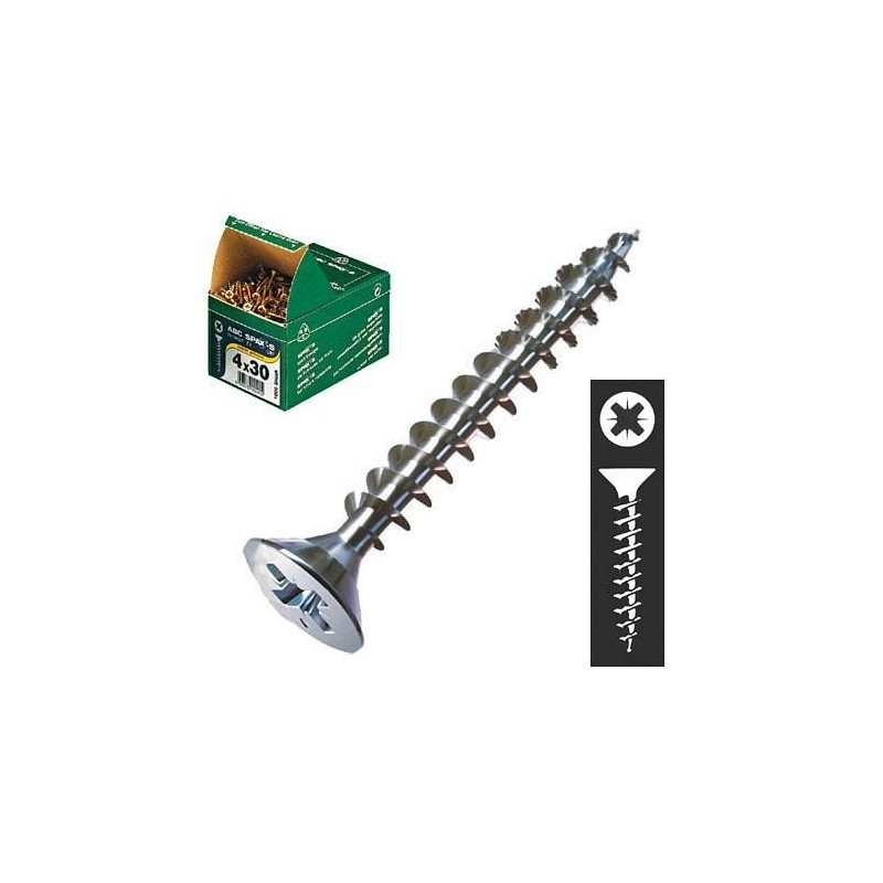 CENT. TORNILLO SPAX-S C/PL. BICROMATADO 5.0X100