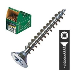 CENT. TORNILLO SPAX-S C/PL. GALVANIZADO 4.5X50