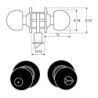 POMO SERIE 3903 UO/ CROMO MATE TESA