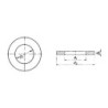 ARANDELA PLANA DIN-125 INOX. A-2 16 (CENT.)