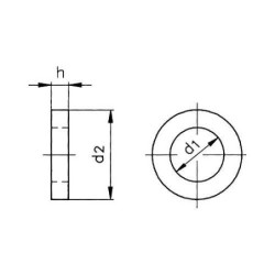 CENT. ARANDELA DIN-9021 INOX. A-2 6