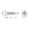 TORNILLO DIN-7982 PHILIPS INOX. A-2 8X1 (CENT.)