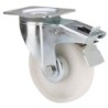 RUEDA GIRATORIA FRENO POLIAMIX BLANCO 200MM
