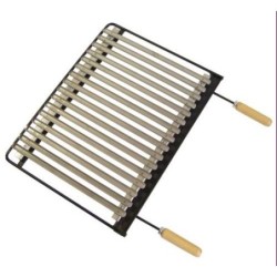 PARRILLA BARBACOA INOX. 66X41CM. 71613