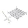 PARRILLA DOBLE INOX. 18/8 25X30CM. 2679