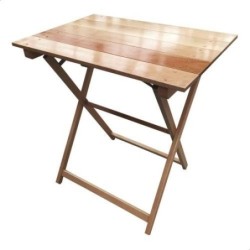 MESA DE HAYA PLEGAB. C/TABLILLAS 70X50 BARNIZ 9113