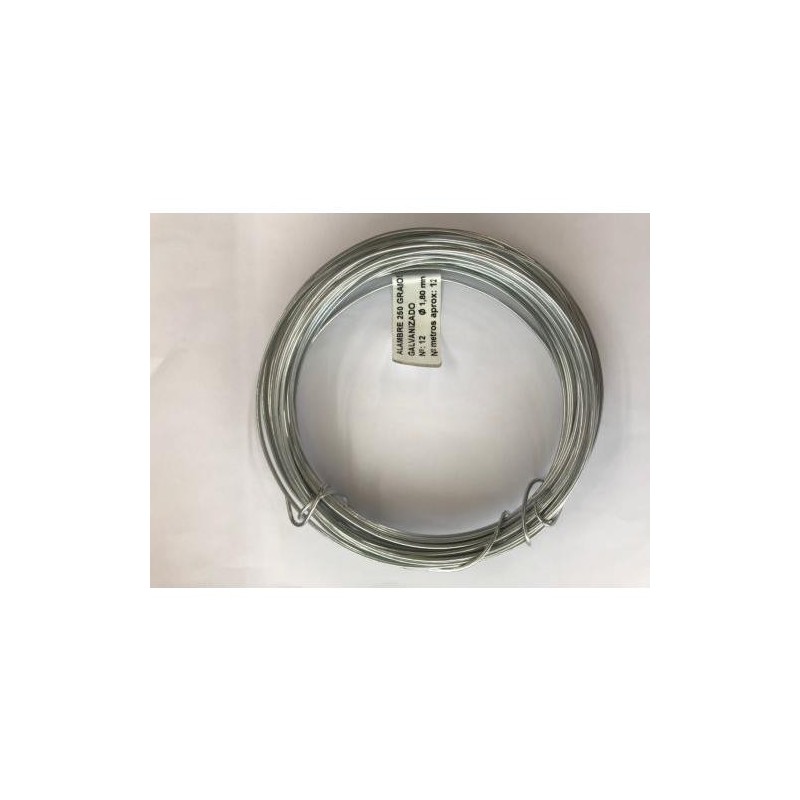 ALAMBRE GALVA ROLLO 250 GR N  8 1,3MM X 24M. 39034