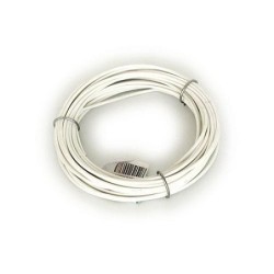 ALAMBRE TENDEDERO PLASTICO BLANCO ROLLO 25 M.