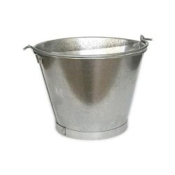 CUBO CONICO 12 L. GALVANIZADO 13