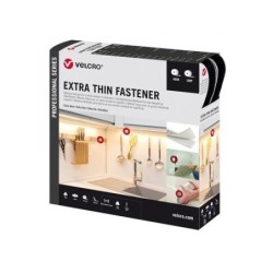 CINTA VELCRO EXTRAFINA NEGRA 20MM ANCHO  CAJA 25M.
