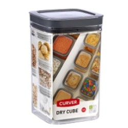 BOTE COCINA DRY CUBE 1,8L GRIS/TRANSPARENTE 234001