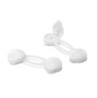 CIERRE SEGURIDAD MULTIUSO FLEXIBLE CORTO BLANCO