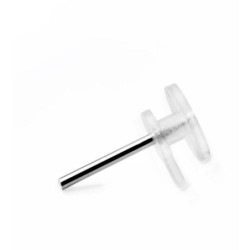 COLGADOR PARED TRANSPARENTE 10 UDS.